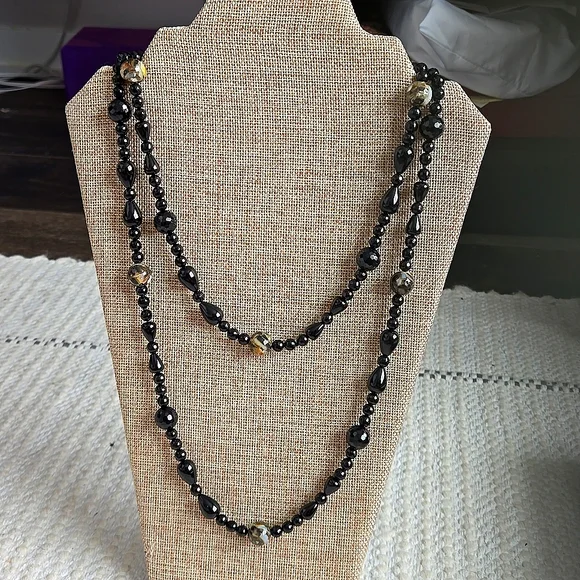 Macy's Black Onyx Necklace
